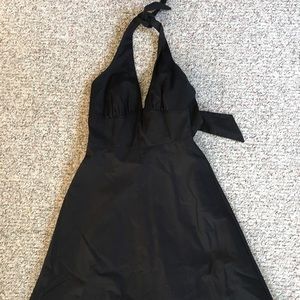 Black halter dress